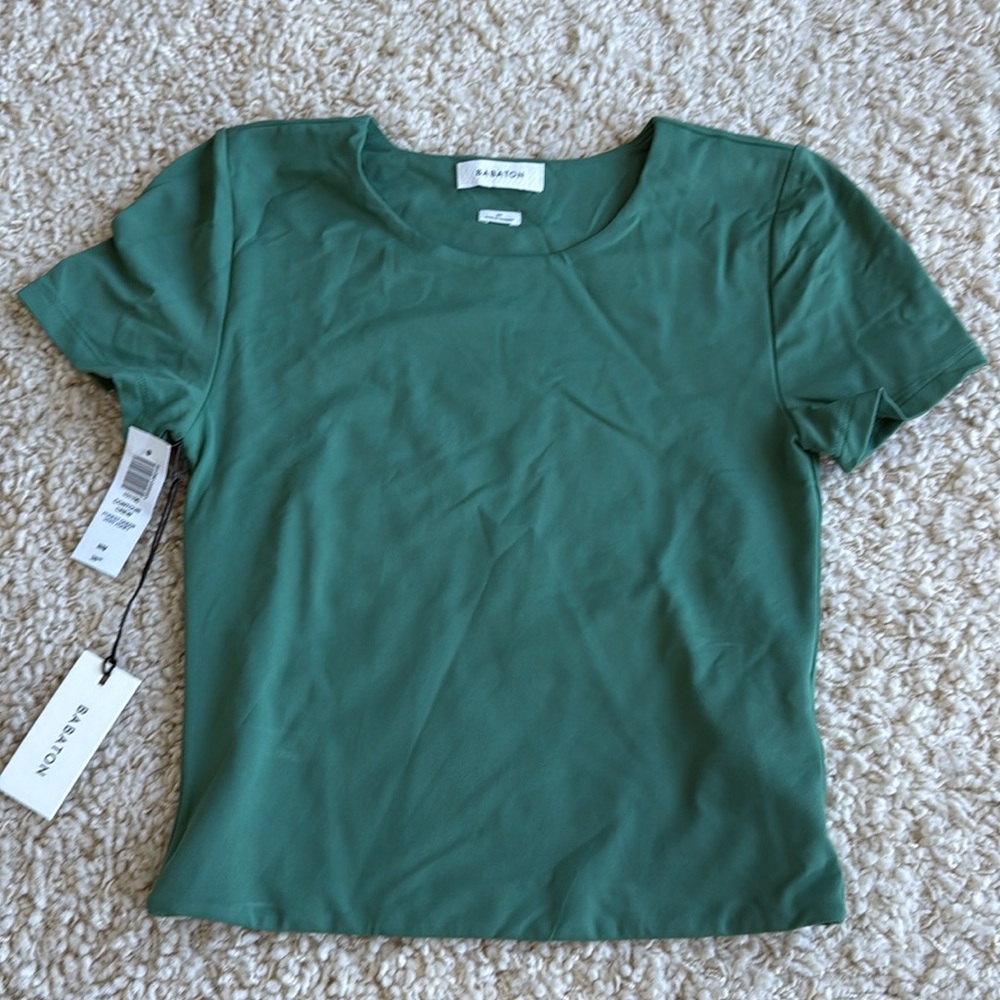 Green Babaton cropped tshirt